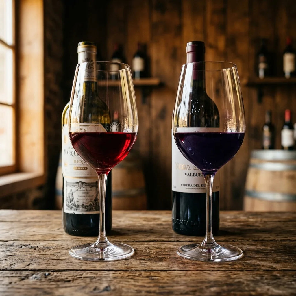 Spansk vin og madparring - Rioja vs. Ribera del Duero: Hvad er Forskellen? - DeVinos