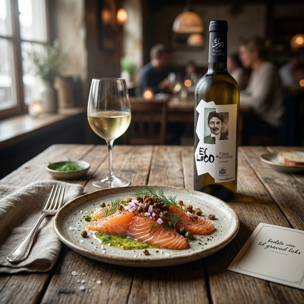 Spansk hvidvin parret med bedste vin til gravad laks - DeVinos