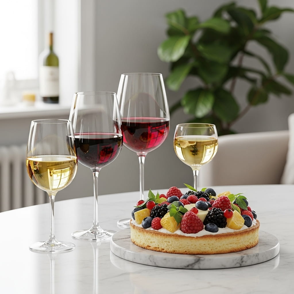 Vin til din islagkage: Find den perfekte matchning med hvidvin, rødvin eller dessertvin, der fremhæver smagen af fløjlsblød is og søde lag.