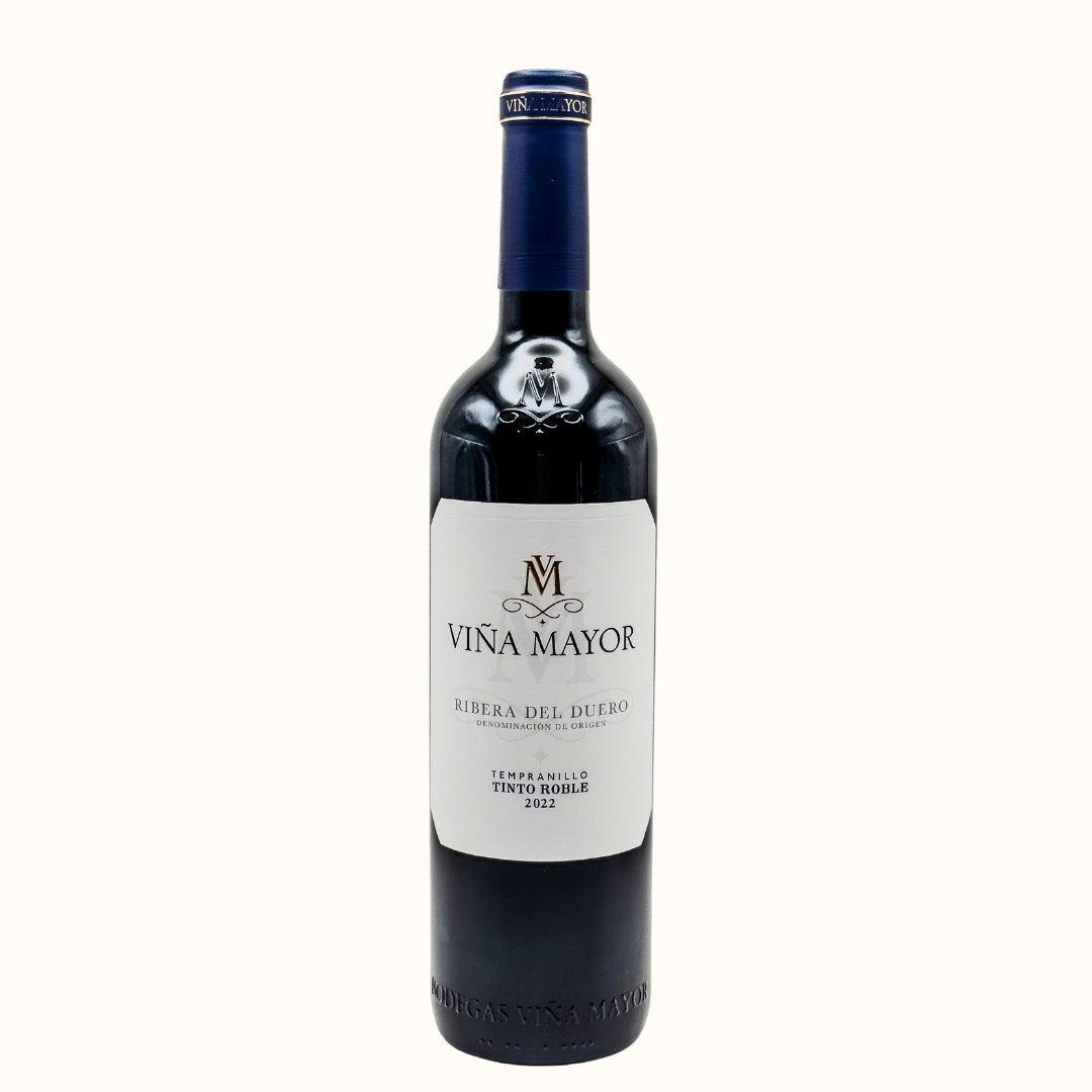 Viña Mayor Roble spansk rødvin fra Ribera del Duero – en klassisk Tempranillo med nuancer af mørke bær og egetræ