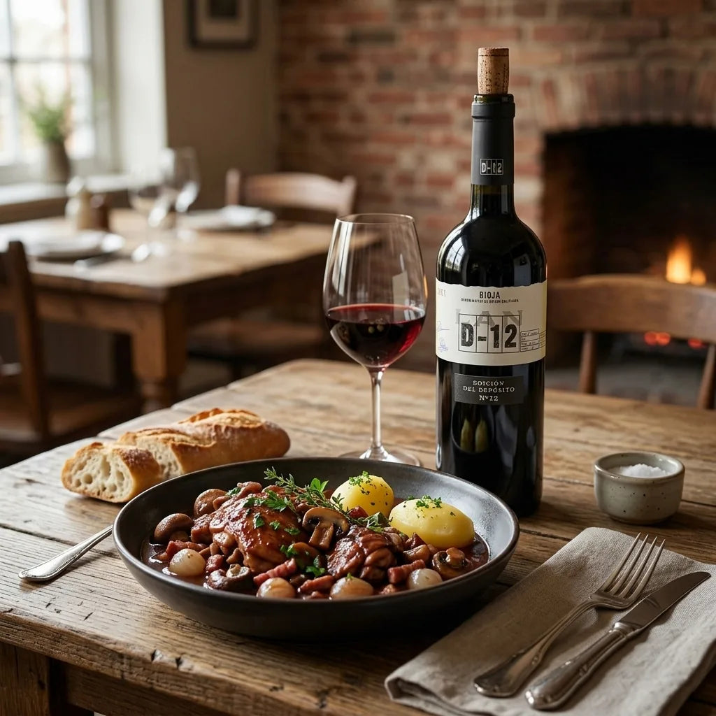 Spansk rødvin eller fadlagret hvidvin parret med sådan vælger du den bedste vin til coq au vin - DeVinos